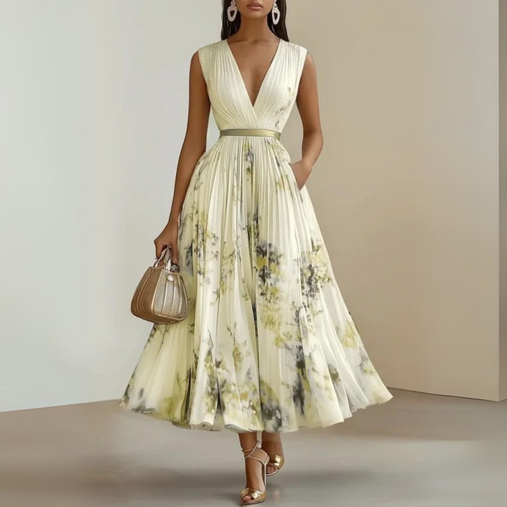 Maureen | Flowy Sleeveless Summer Maxi Dress