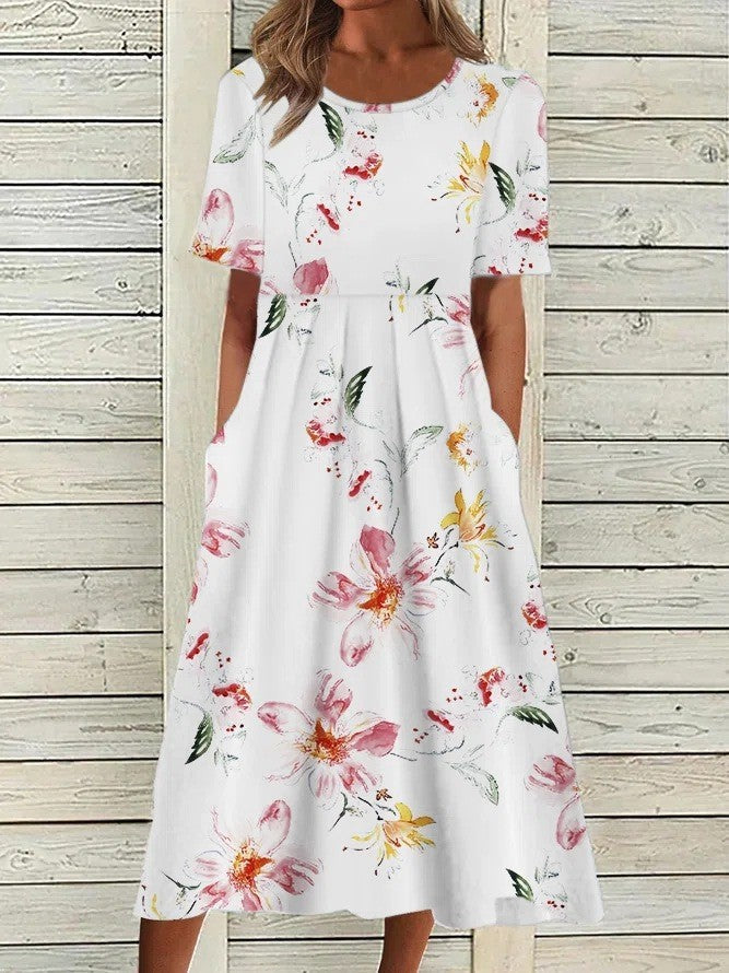Jean | Printed Midi Dress