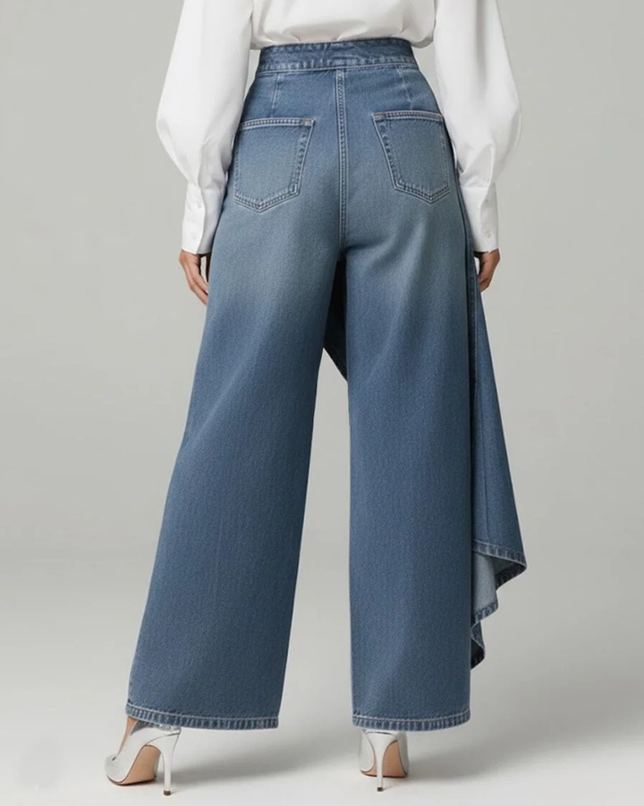 Veronica - Slim Fit Denim Wrap Jeans