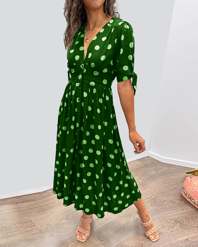 Bailey | Elegant Polka Dot Dress