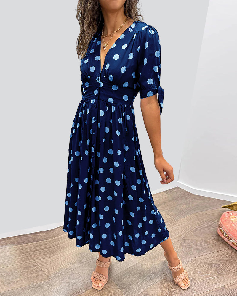 Bailey | Elegant Polka Dot Dress