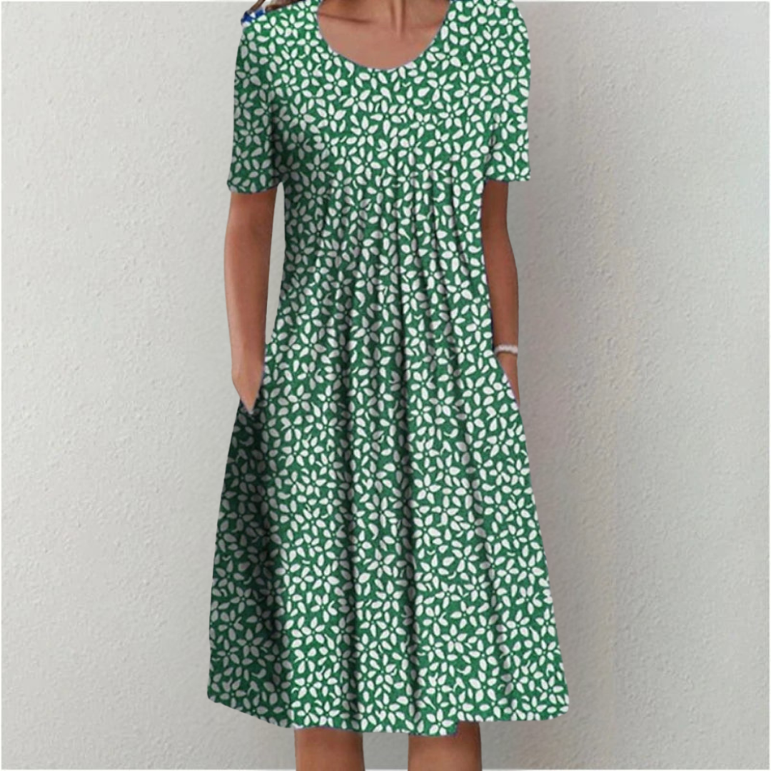 Gwendolyn | Stylish and Casual Floral Dress with Pockets