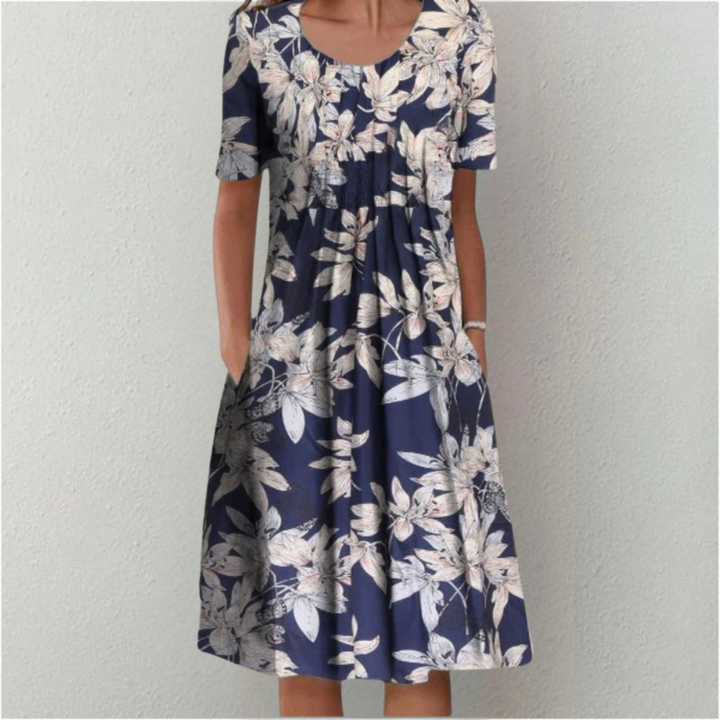 Gwendolyn | Stylish and Casual Floral Dress with Pockets