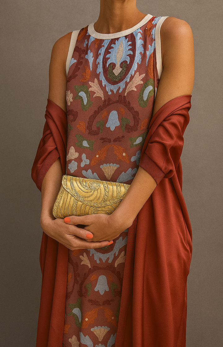 Alexia | Matching Long Dress & Coat Set