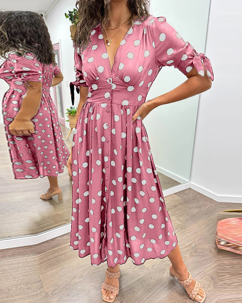 Bailey | Elegant Polka Dot Dress