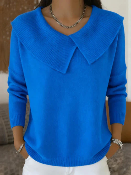 Sharon | Warm Sweater with a Soft Collar