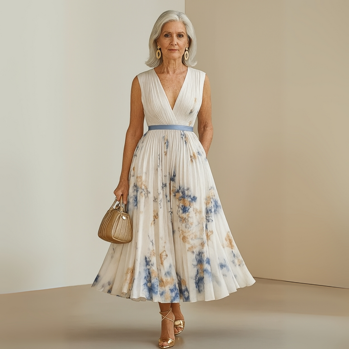 Maureen | Flowy Sleeveless Summer Maxi Dress