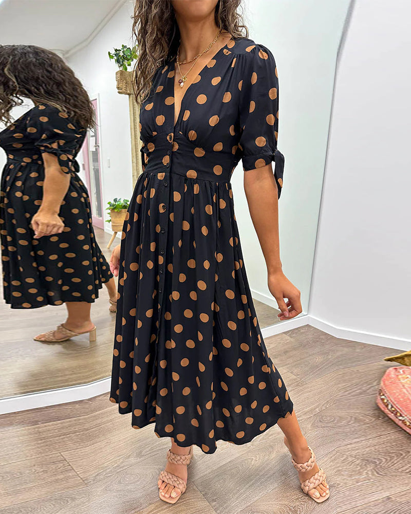 Bailey | Elegant Polka Dot Dress
