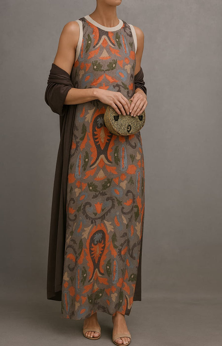 Alexia | Matching Long Dress & Coat Set