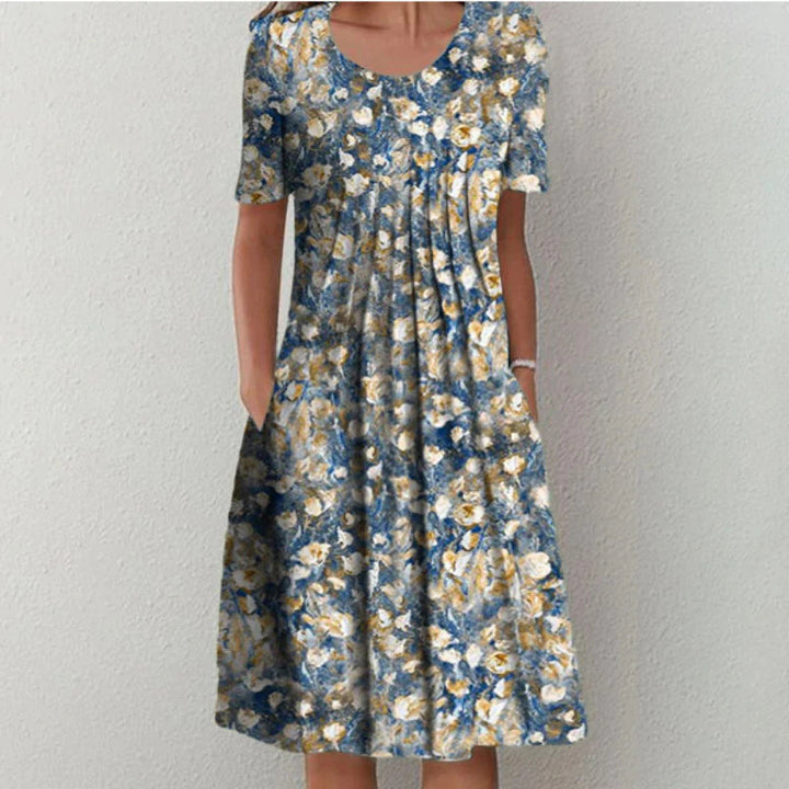 Gwendolyn | Stylish and Casual Floral Dress with Pockets