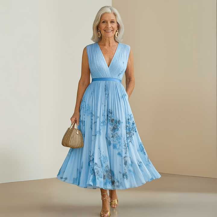 Maureen | Flowy Sleeveless Summer Maxi Dress