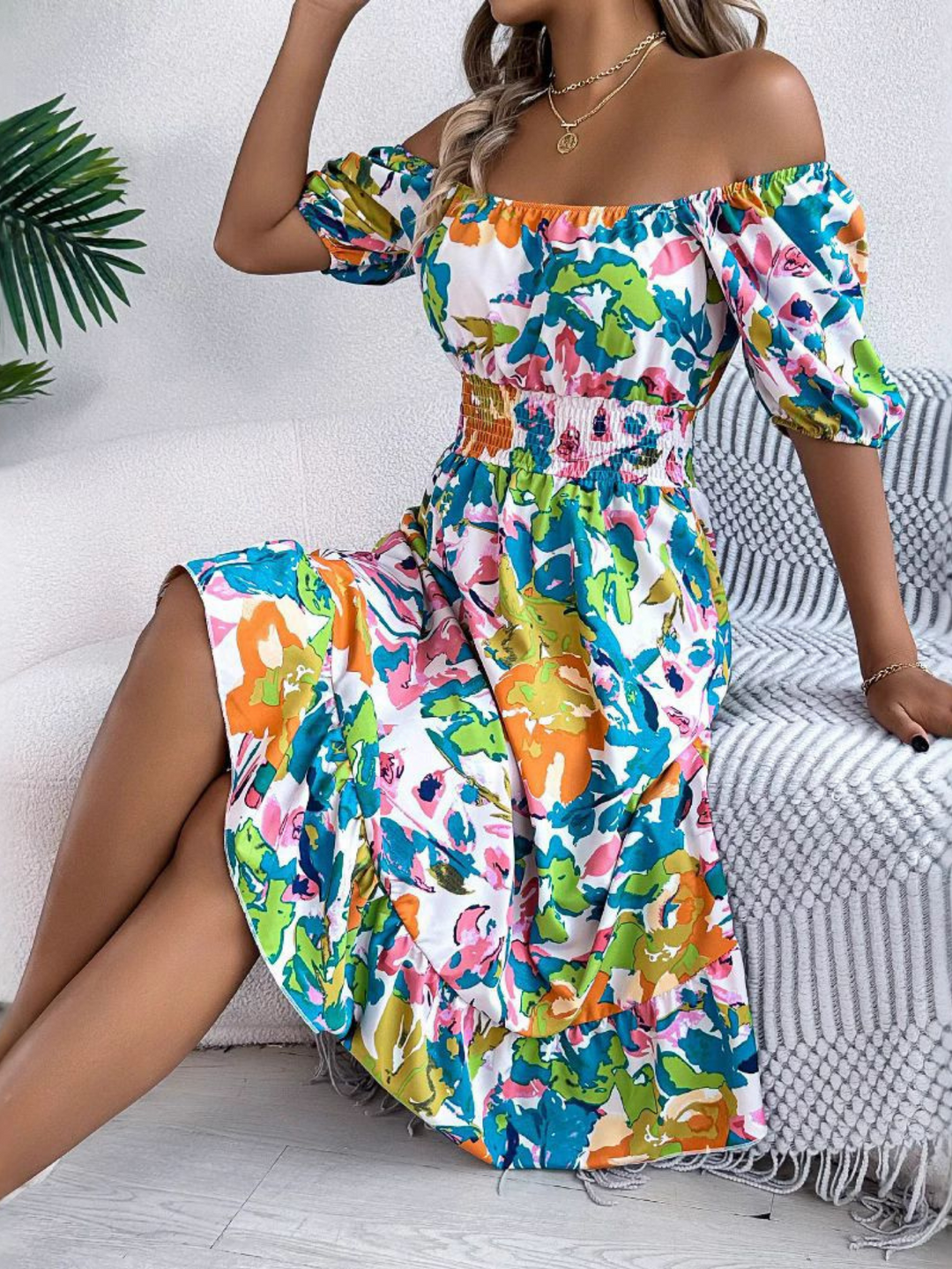 Leslie | Casual Boho Gradient Dress