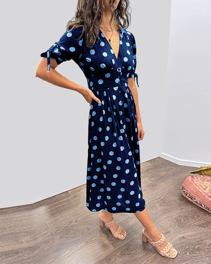 Bailey | Elegant Polka Dot Dress