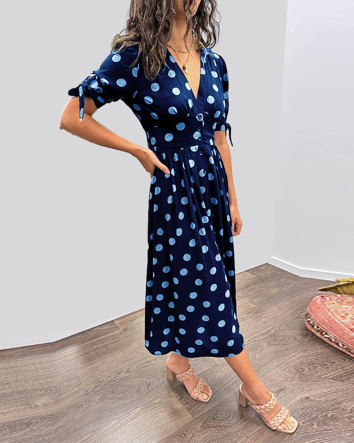 Bailey | Elegant Polka Dot Dress