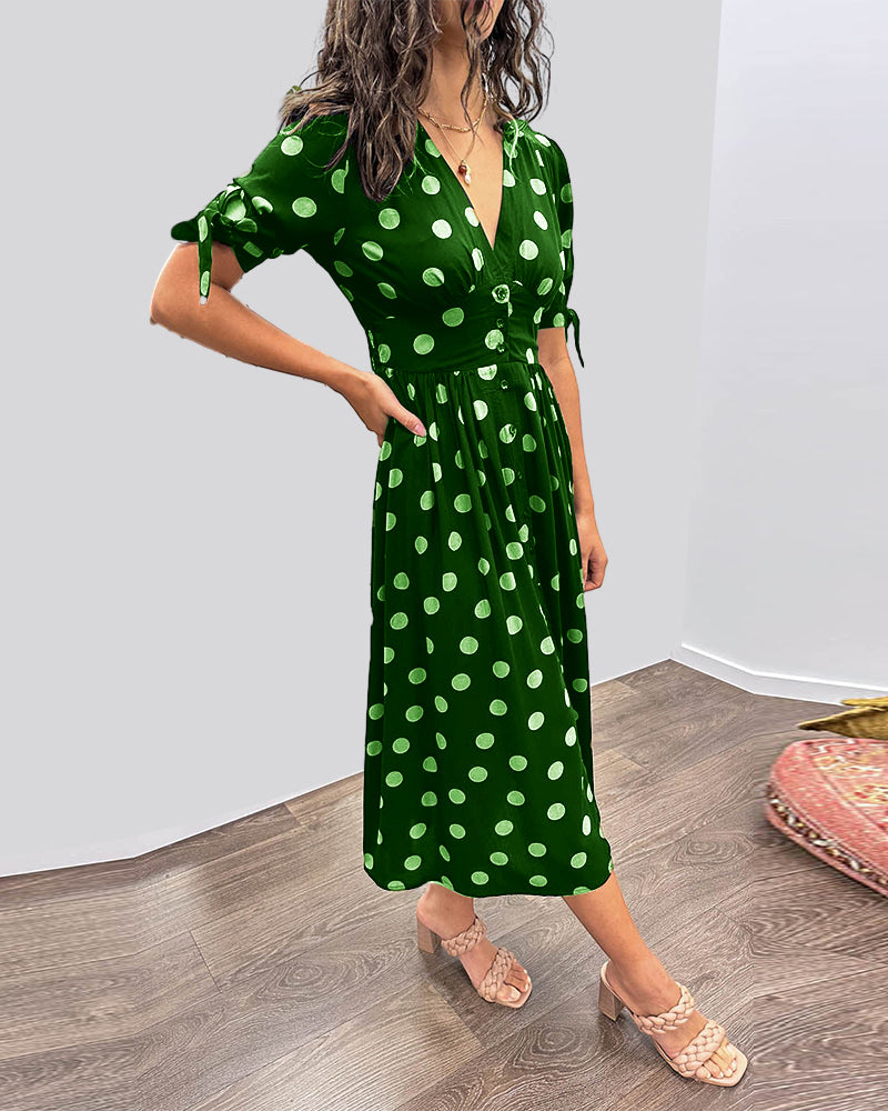 Bailey | Elegant Polka Dot Dress
