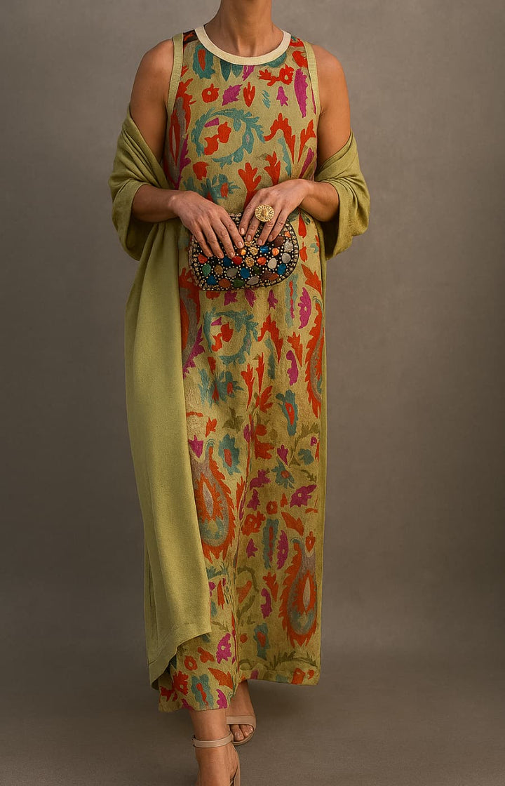 Alexia | Matching Long Dress & Coat Set