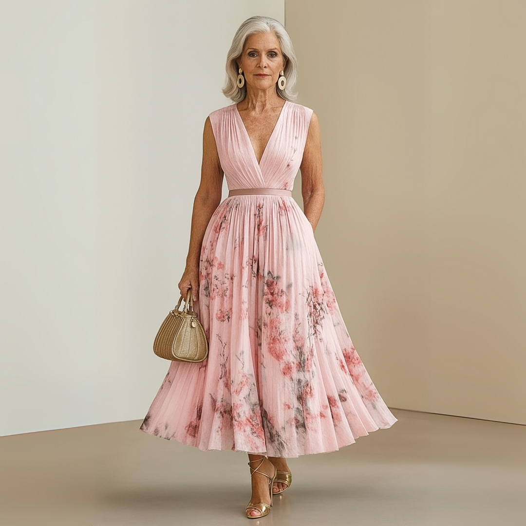 Maureen | Flowy Sleeveless Summer Maxi Dress