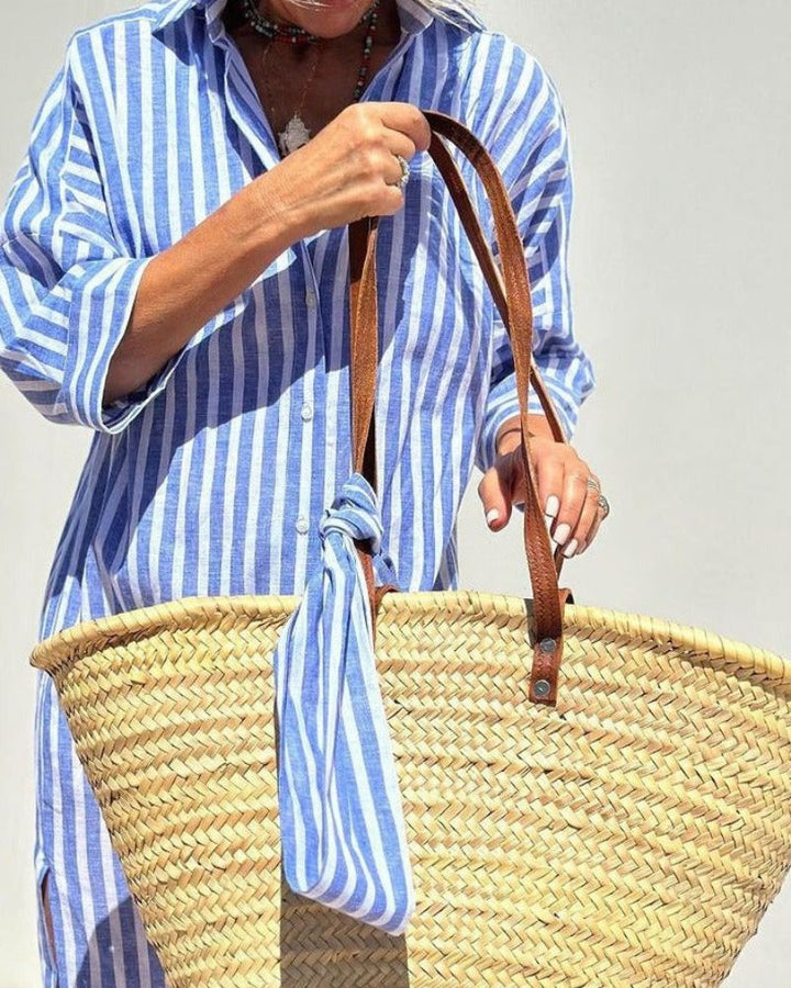 Sophia | Timeless Striped Shirt Dress