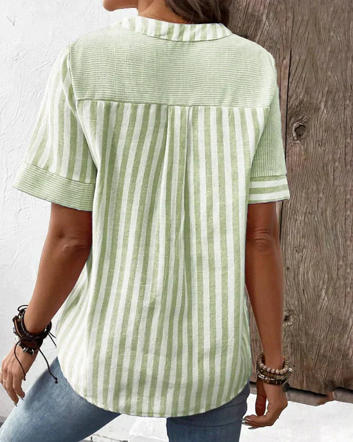 Monroe | Soft Striped Blouse