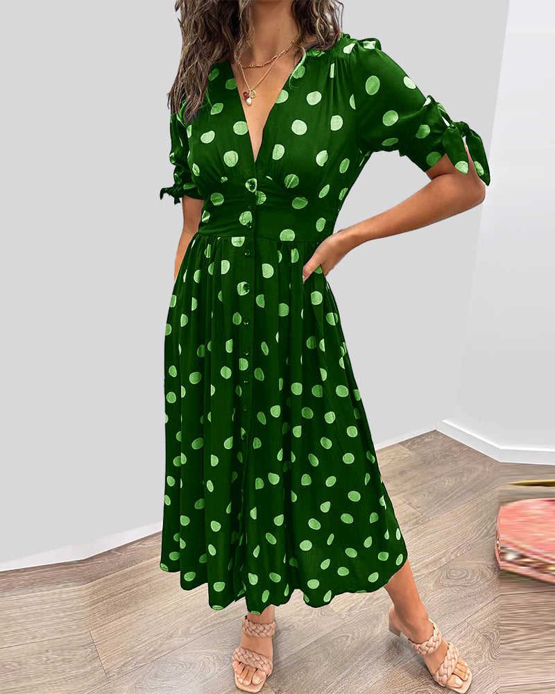 Bailey | Elegant Polka Dot Dress