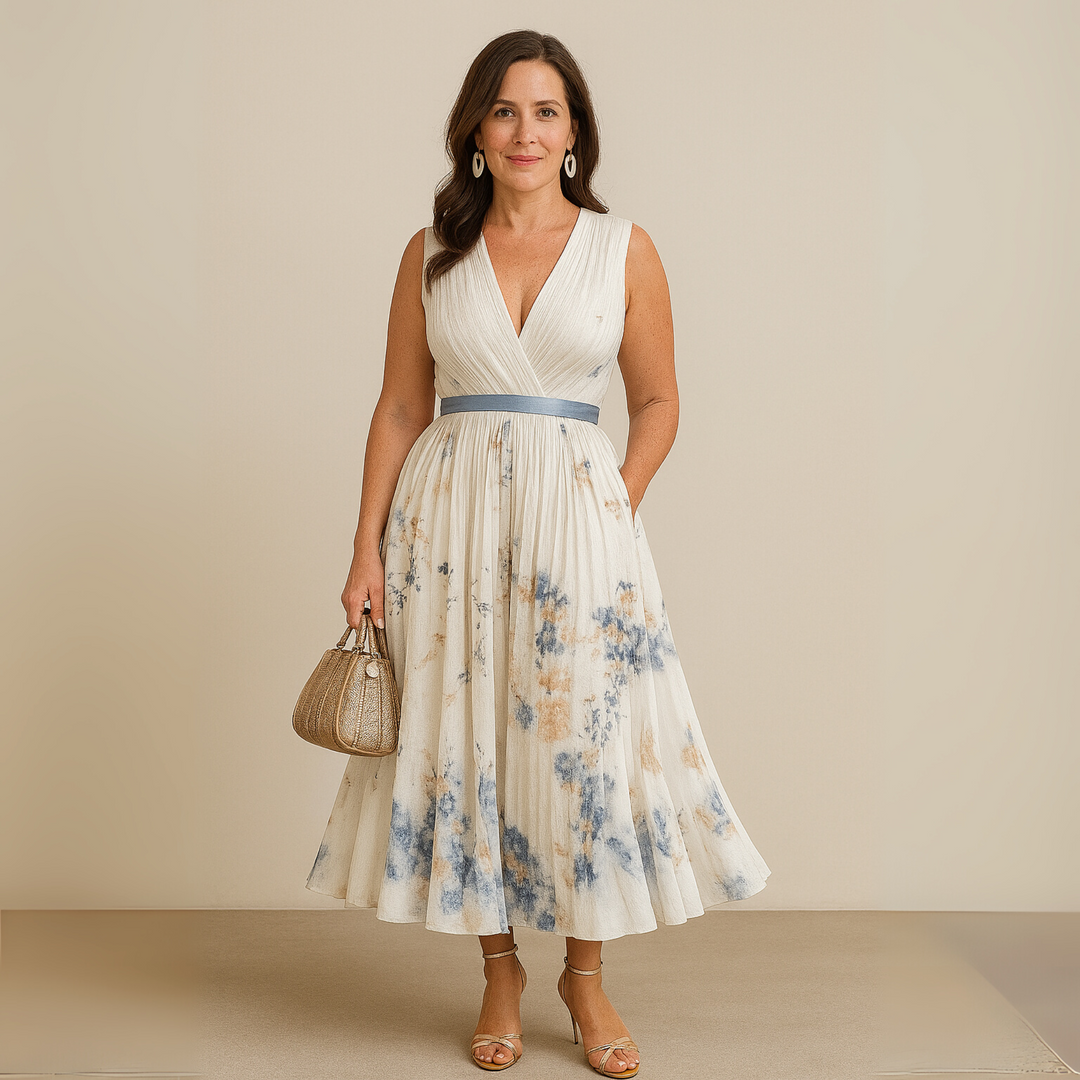 Maureen | Flowy Sleeveless Summer Maxi Dress