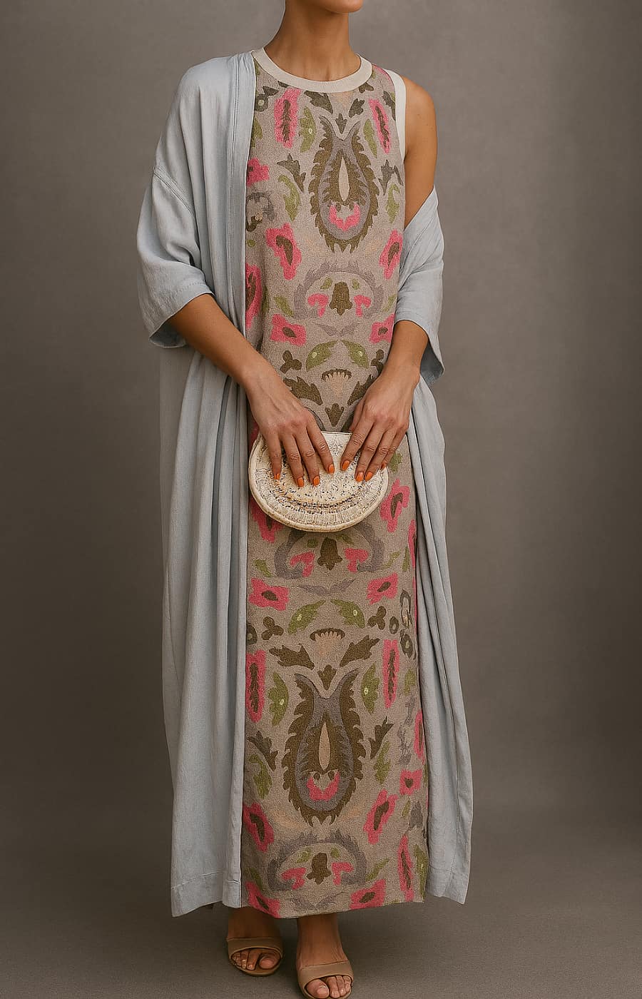 Alexia | Matching Long Dress & Coat Set