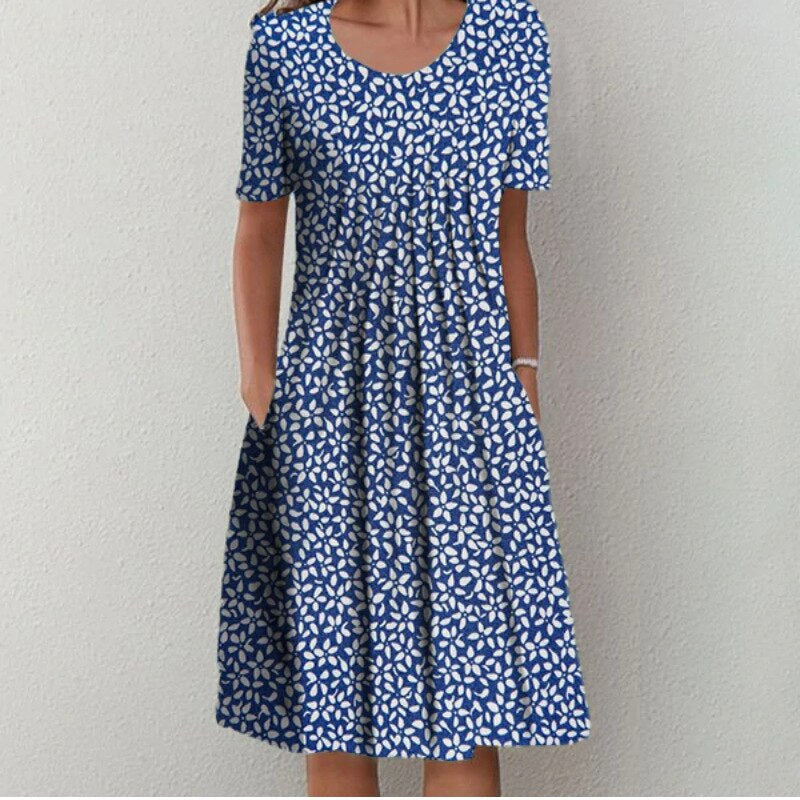 Gwendolyn | Stylish and Casual Floral Dress with Pockets