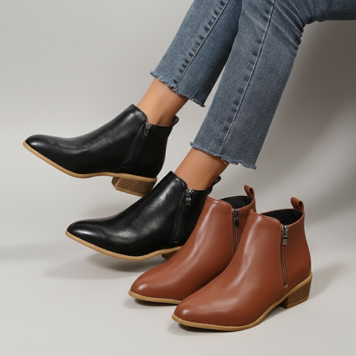 Veronica | Orthopedic Leather Boots