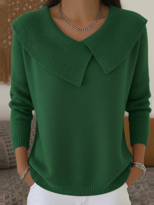 Sharon | Warm Sweater with a Soft Collar