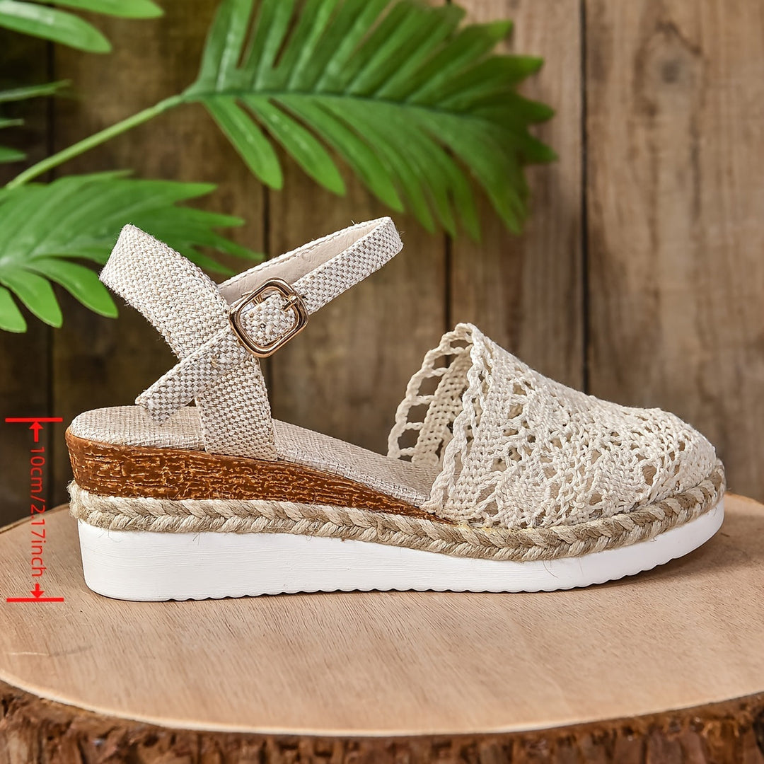 Women's Orthopedic Crochet Espadrille Sandals Adjustable