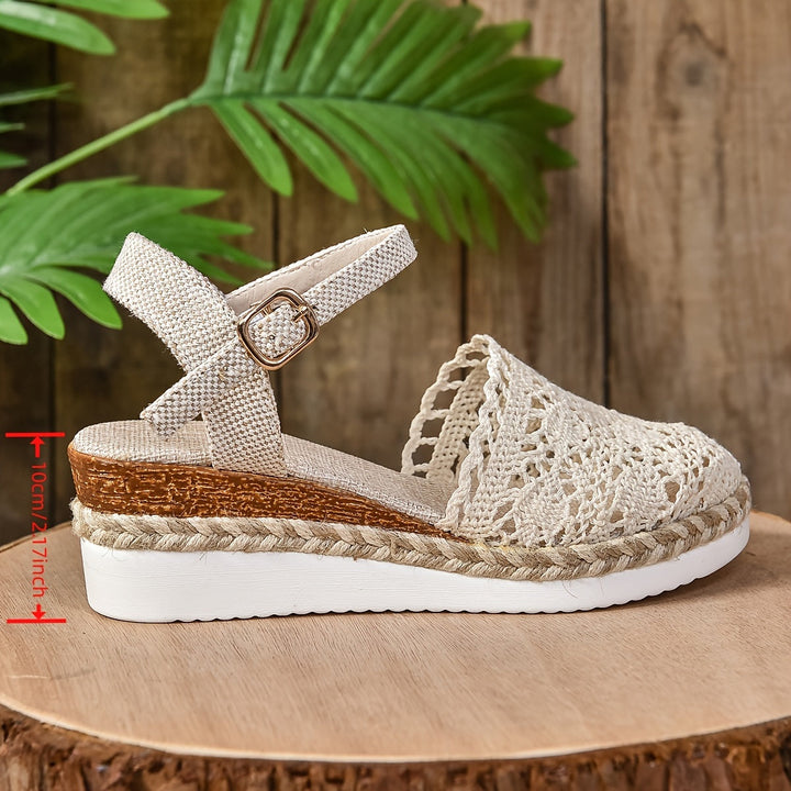Women's Orthopedic Crochet Espadrille Sandals Adjustable