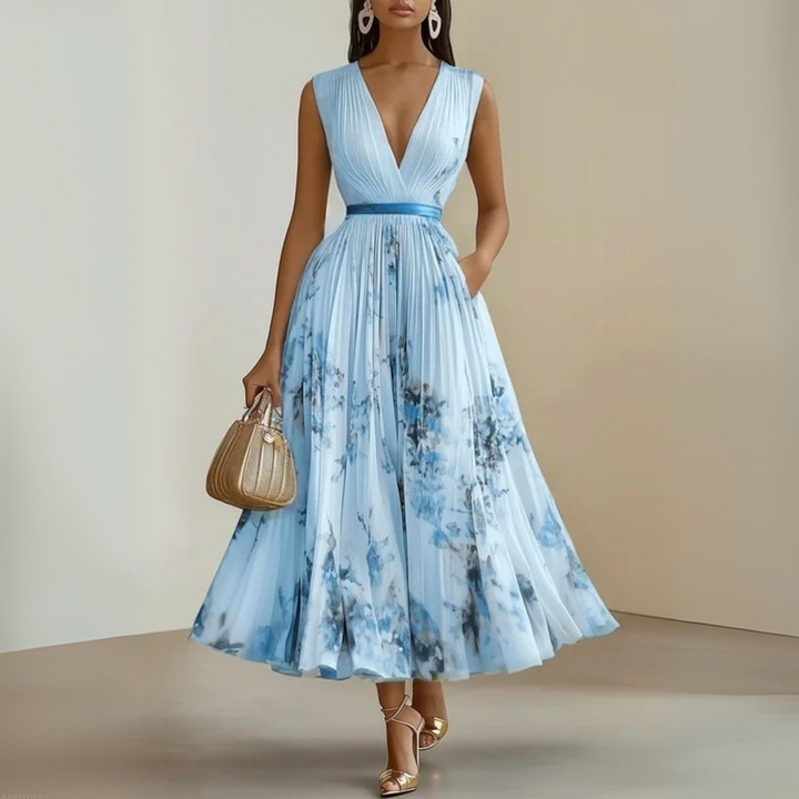 Maureen | Flowy Sleeveless Summer Maxi Dress