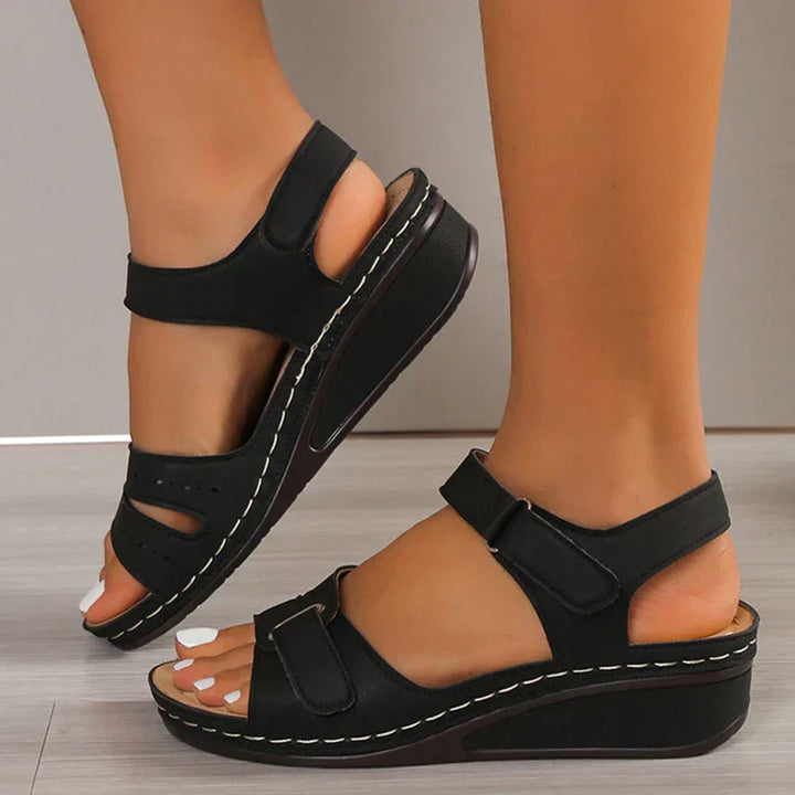 Women's Orthopedic Sandals Velcro Ankle Strap Cutout