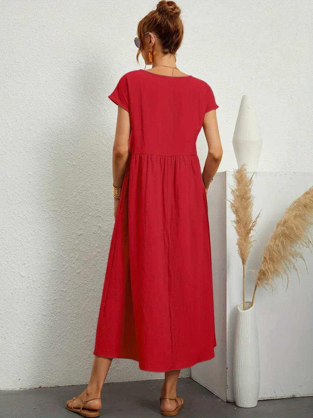 Veronica | Flowing Midi Dress with Timeless Elegance