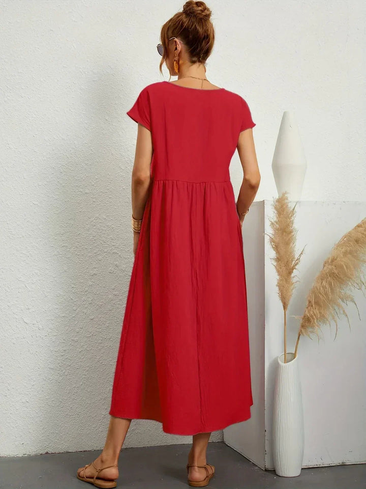 Veronica | Flowing Midi Dress with Timeless Elegance