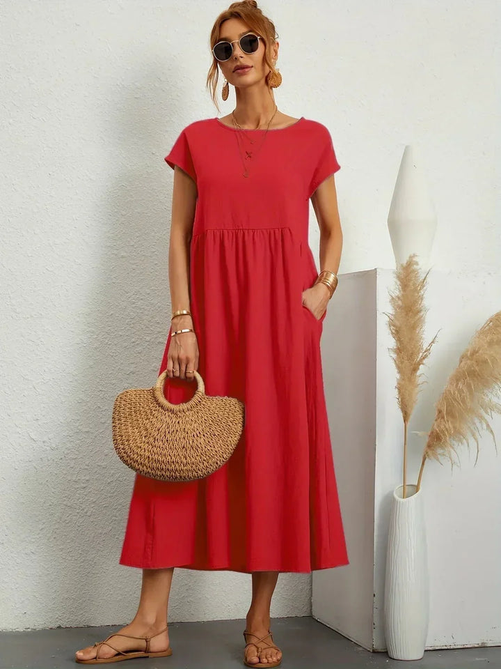 Veronica | Flowing Midi Dress with Timeless Elegance