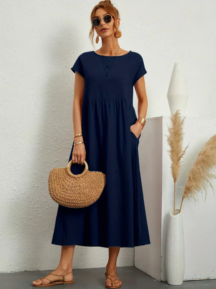 Veronica | Flowing Midi Dress with Timeless Elegance