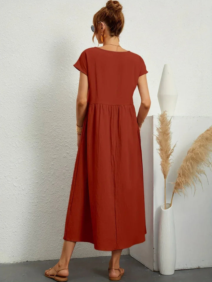Veronica | Flowing Midi Dress with Timeless Elegance