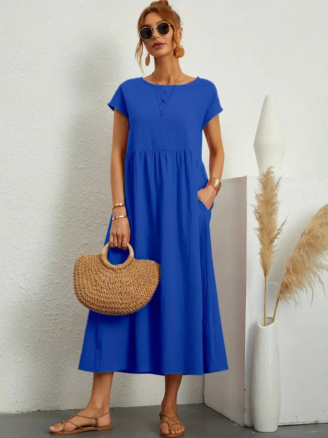 Veronica | Flowing Midi Dress with Timeless Elegance