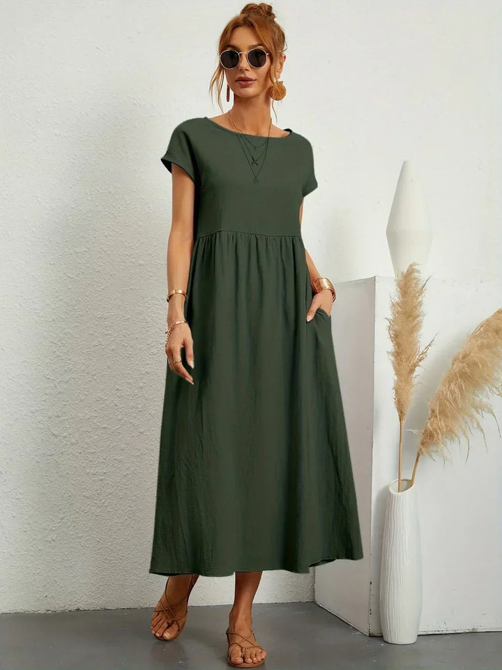 Veronica | Flowing Midi Dress with Timeless Elegance