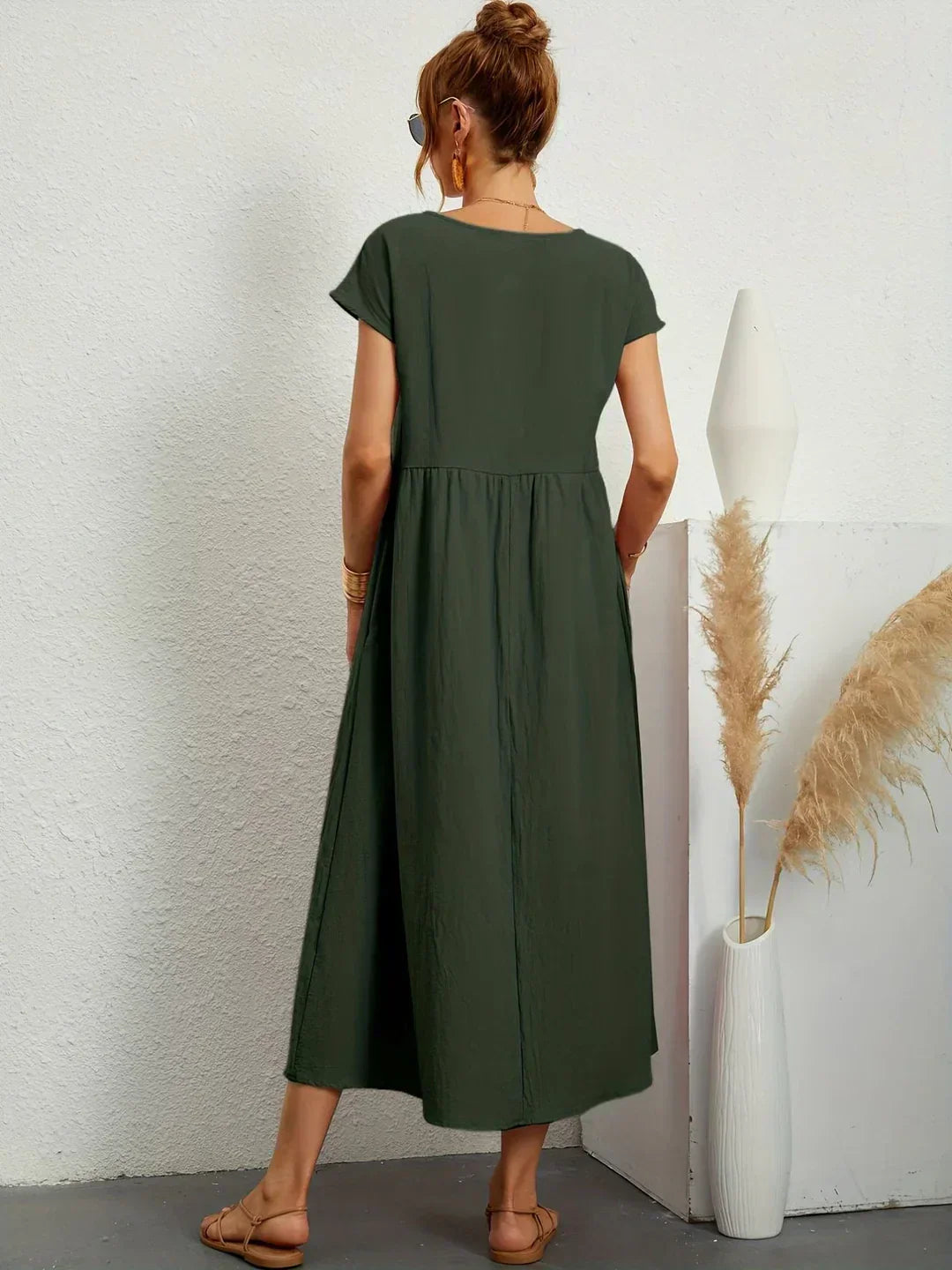 Veronica | Flowing Midi Dress with Timeless Elegance