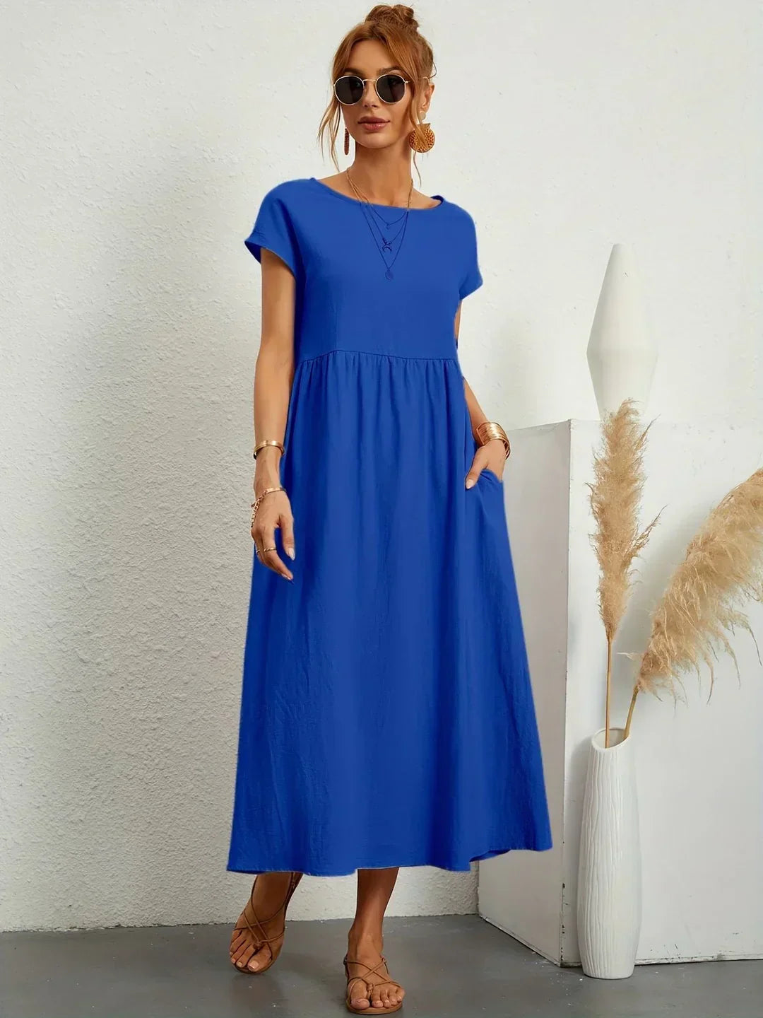 Veronica | Flowing Midi Dress with Timeless Elegance