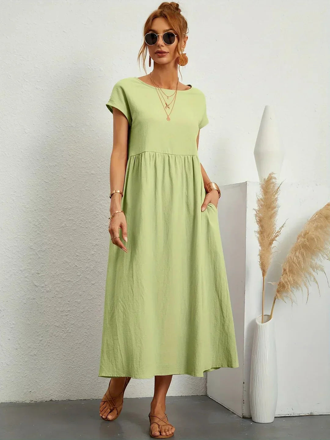 Veronica | Flowing Midi Dress with Timeless Elegance
