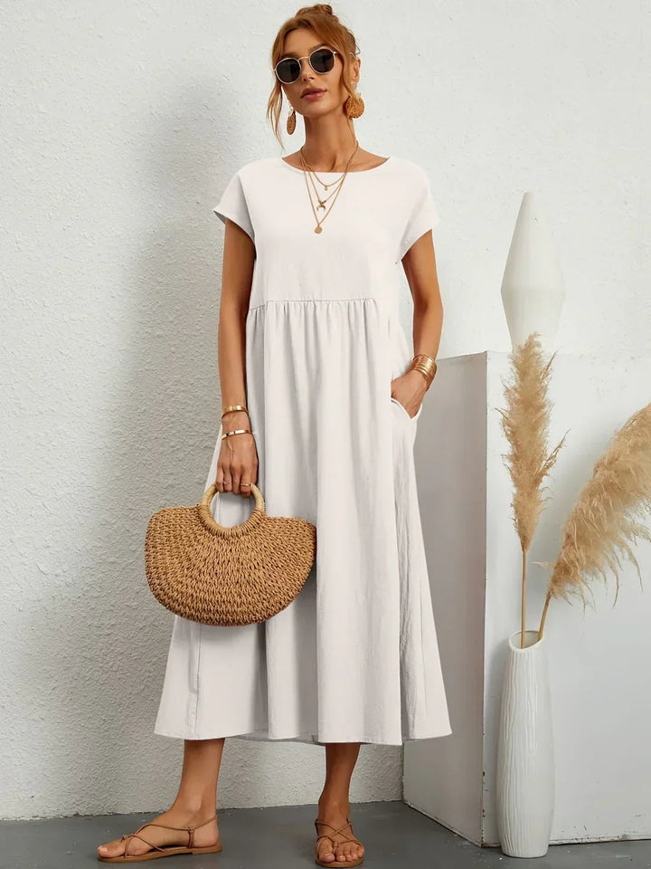 Veronica | Flowing Midi Dress with Timeless Elegance