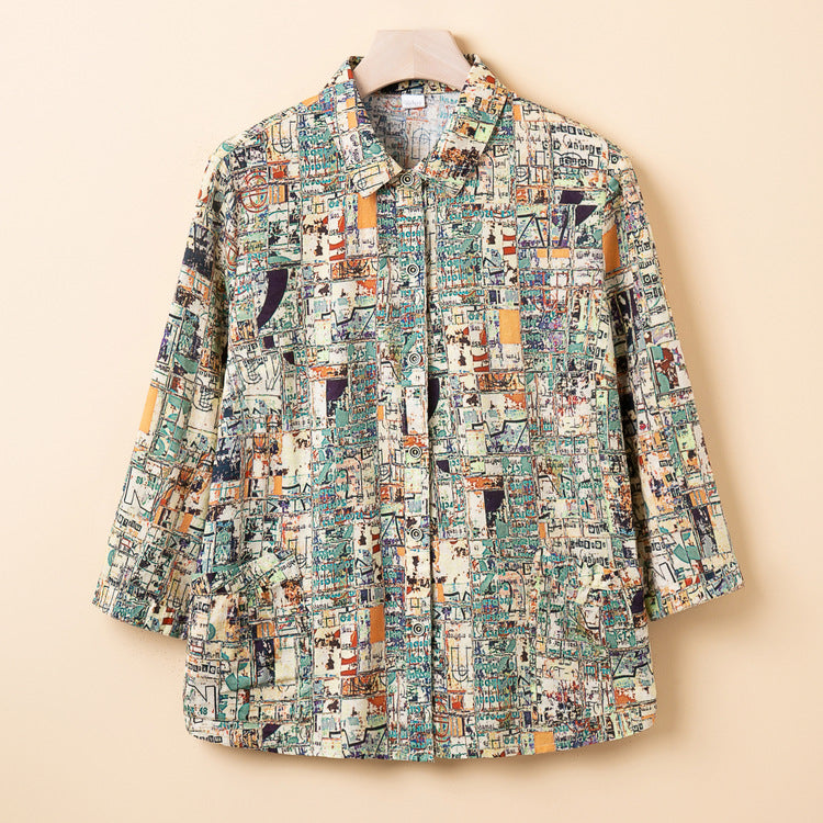Harvella | Artistic Pattern Blouse