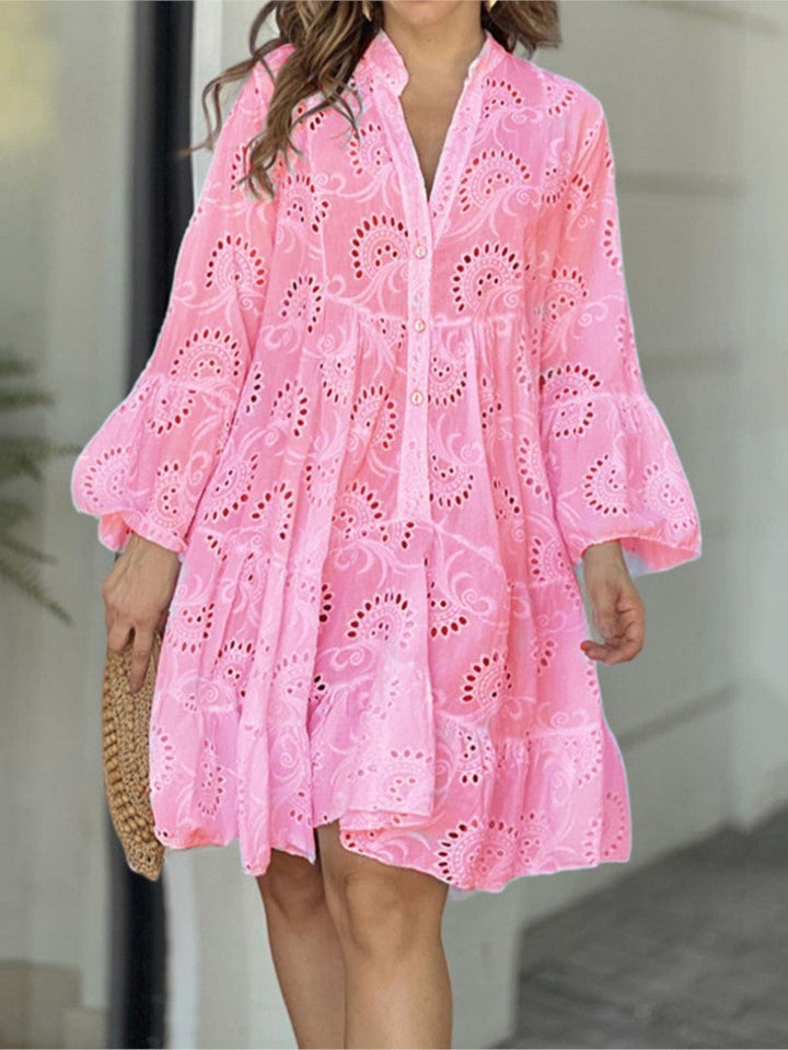 Vivian | Pattern Tiered Mini Dress
