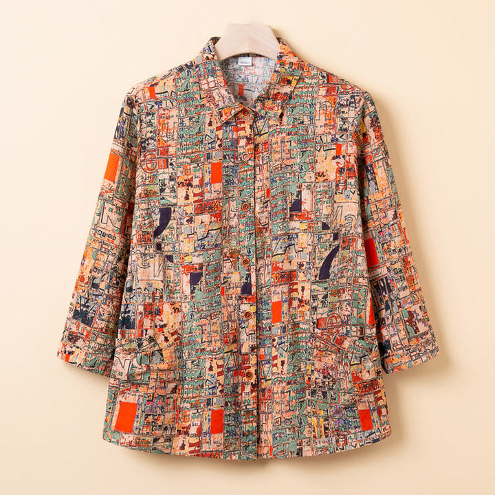 Harvella | Artistic Pattern Blouse