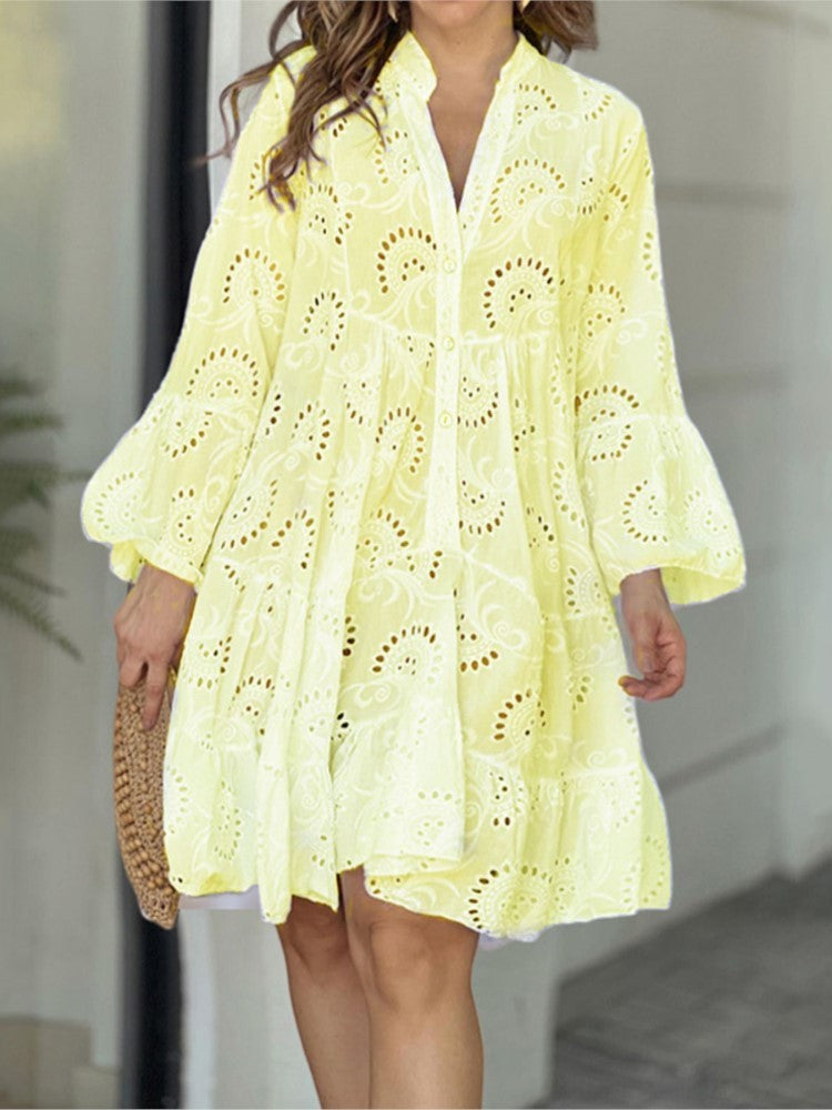 Vivian | Pattern Tiered Mini Dress