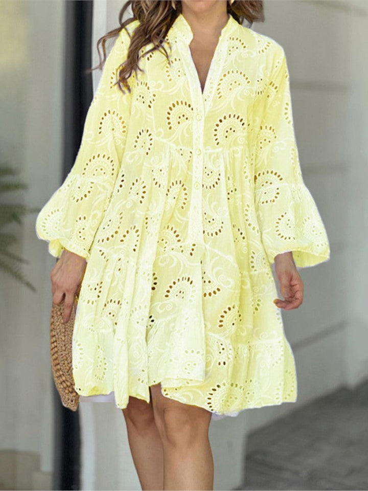 Vivian | Pattern Tiered Mini Dress