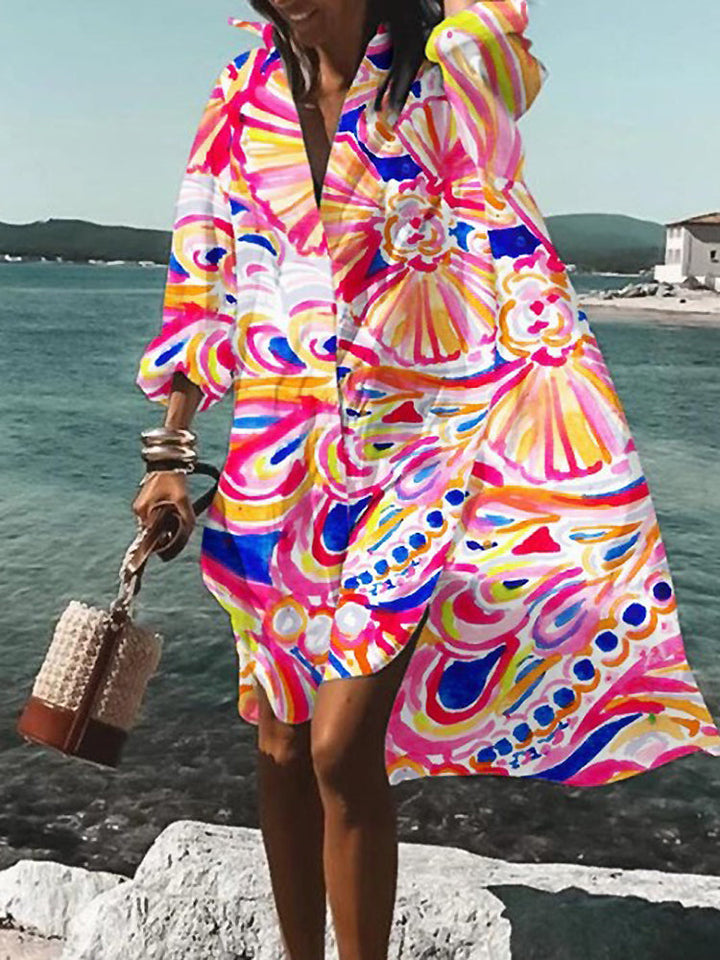 Mary | Summer Midi Shirt Dress